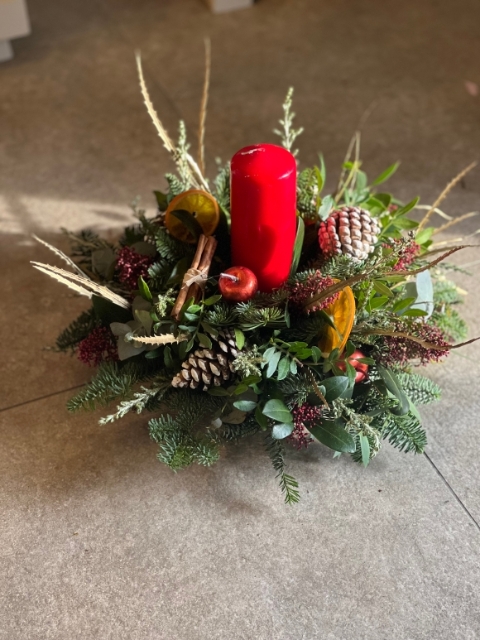 A traditional table centre piece